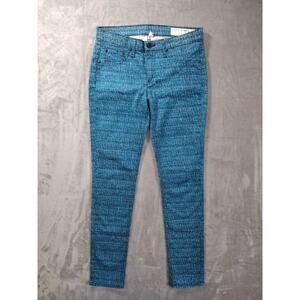 Rag And Bone Jegging Jeans Womens 28 Tweed Blue/Black Made In USA Whimsical